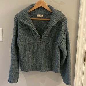 Universal Thread mock turtle neck quarter zip